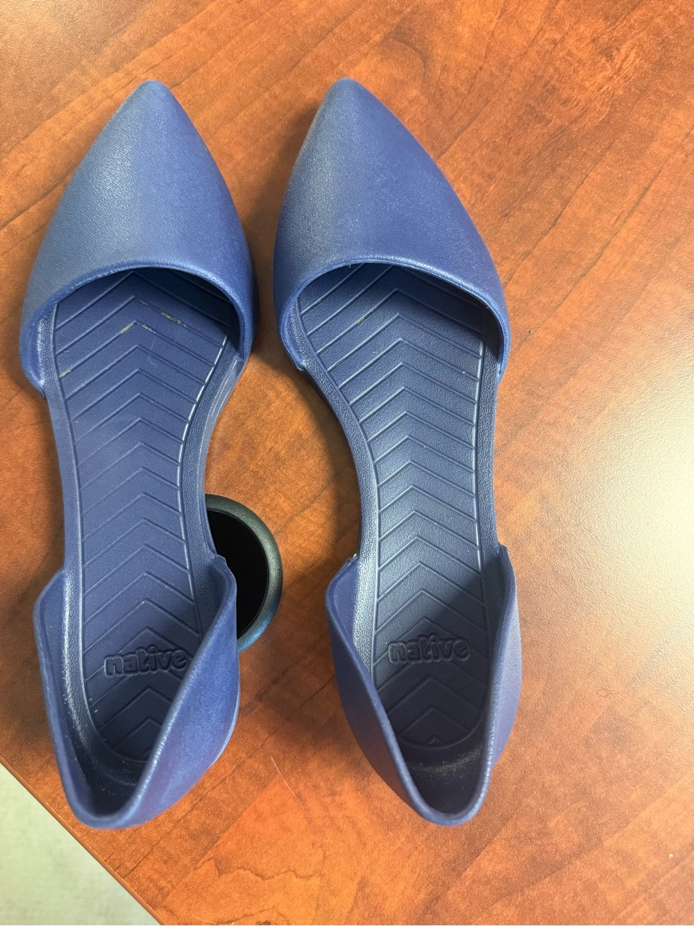 Native Shoes Women's Pointed D'Orsay Flats in Blue